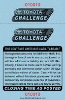 2-Part Custom Bailment Ticket with Logo