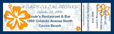 Aloha 1 Full Color Ticket with Text
