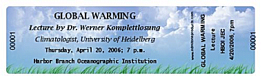 Blue Sky and Grass Full Color Ticket with Text