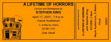 Haunted House 2 Medium Full Color Ticket with Text