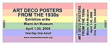 Rainbow 1 Medium Full Color Ticket with Text