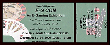 Poker Night Medium Full Color Ticket with Text
