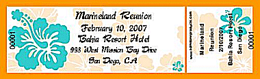 Aloha 2 Full Color Ticket with Text