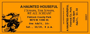 Witch 2 Medium Full Color Ticket with Text