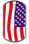 AOP DOG Tag - Wave Flag