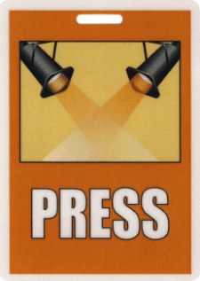 Press Pass Lights Badge