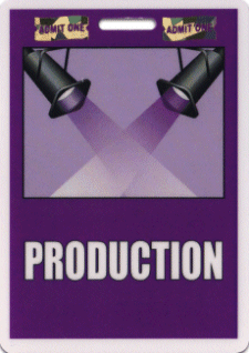 Production Lights Badge with Foil Security