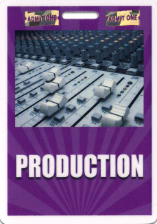 Production Sound Board Badge with Foil Security