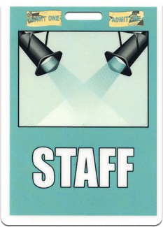Staff Lights Badge with Foil Security