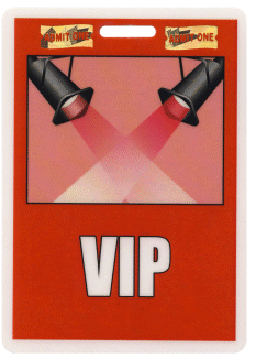 VIP Lights Badge with Foil Security