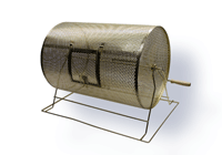 8" x 11-1/2" x 11" Brass Raffle Drum