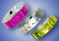 Chrome, Glitter, Metallic, & Sparkle Wristbands