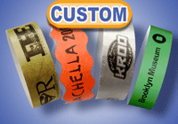 FastPrint Custom Tyvek&reg; Wristbands in sheets of 10