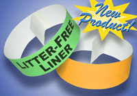 Litter-Free Liner Tyvek Wristbands