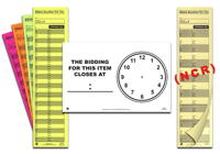 Silent Auction Forms