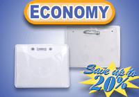 Economy Clear Vinyl Badge Holders