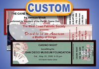 Regular Full Color Souvenir Tickets