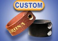 Custom Leather Wristbands