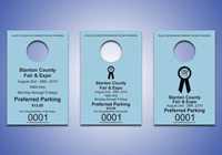 1-Part Custom Parking Hang Tags