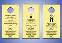 2-Part Custom Parking Hang Tags