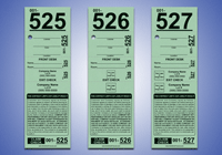 5 Part Valet Parking Tickets
