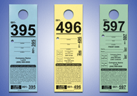 3, 4 and 5 Part Custom Valet Parking Hang Tags