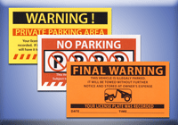 Parking Violation Stickers