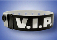 VIP Foil Plastic Wristbands