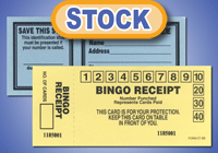 Stock Attendance and Bingo Receipt Tickets