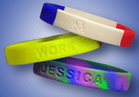 Custom Debossed Silicone Wristbands