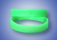 Custom Glow Silicone Wristbands
