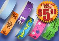 Tyvek&reg; Wristbands - Packs of 100