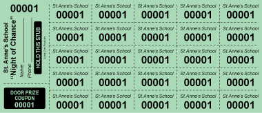 Custom Chinese Auction Tickets