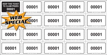 Stock Chinese Auction Tickets