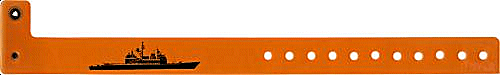 Custom ClearBand Vinyl Wristband with Logo Only