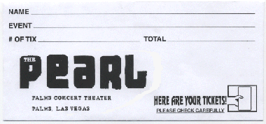 Custom 3.5" x 7.625" Ticket Envelopes