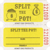 Extra Lite Split the Pot Roll Tickets with Stub