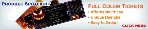 Great Deals on full color tickets. Printed quickly and accurately. Affordable Prices, Unique Designs