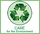 We care for the environment; click here to see how.