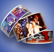 Our PhotoBand wristbands come with eye-catching and distinctive photographic patterns or can be customized with the images of your choice.