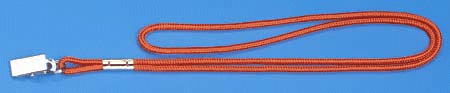 Round Cord Lanyard 1/8"  Diameter with Clip