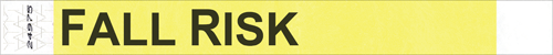 1" Fall Risk Medical Wristband