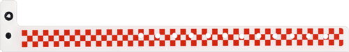 Premium Checkerboard Plastic Wristbands