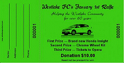 Large 2.8" x 5.5" Raffle Ticket with Image