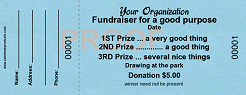 Regular 2-1/8" x 5-1/2" Raffle Ticket