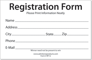 raffle form template