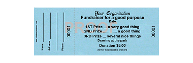 Regular 2.125x5.5 Raffle Ticket