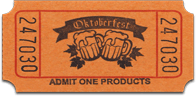 1" x 2" Oktoberfest Roll Tickets