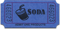 1" x 2" Soda Roll Tickets
