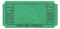 1x2 Blank Roll Tickets